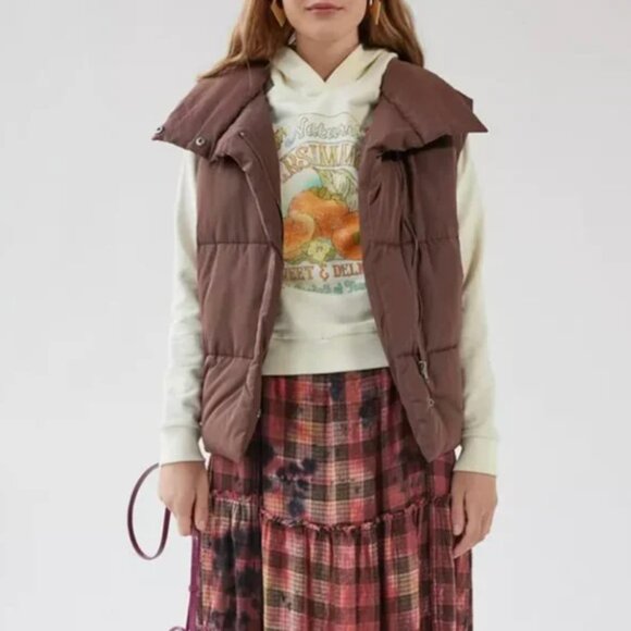 ⭐️Future State Persimmon Shrunken Fruit Orange Chic Girly Hip Hoodie Sweater Top - Picture 3 of 4